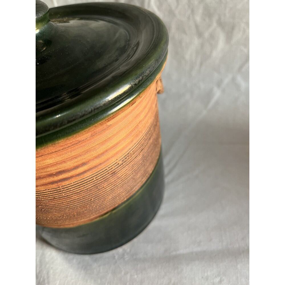 Beautiful Hand Turned Crock Set Signed - Picture 10 of 16